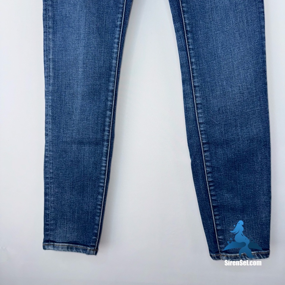 1141 J.Crew Classic High-Rise Skinny Jeans - Size 26 - Blue Medium Wash - Picture 4 of 11